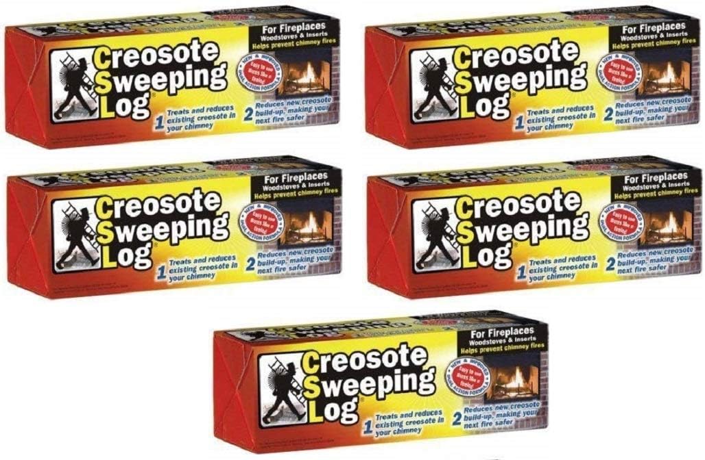 CSL Creosote Sweeping Log Chimney Cleaner Quantity 5