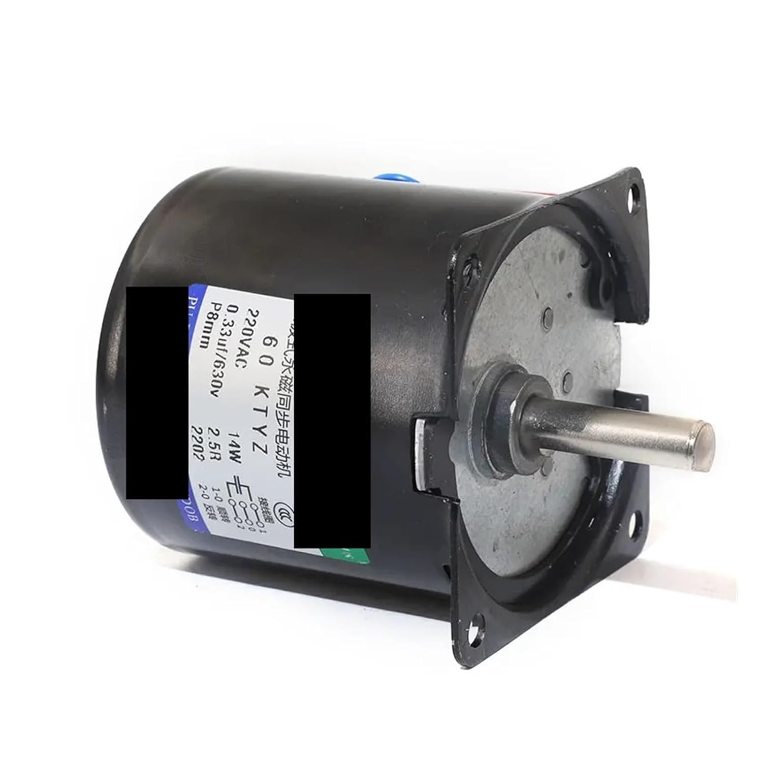 Synchronous Motor 14W 60KTYZ Permanent Magnetic Synchronism Eccentric Shaft 8mm 110V 220VAC 2.5RPM to 80RPM(220V 30rpm)