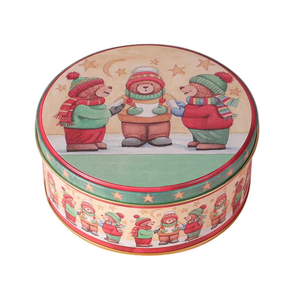 Boîtes à Biscuits Métal De Noël - Lot De 3 Tailles, Avec Couvercles, Décoration Intérieure Fête