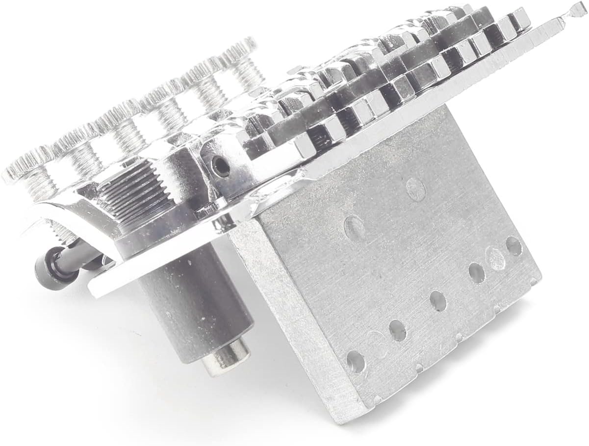 Swhmc Double Locking Tremolo Bridge Set - Floyd Rose Style with Locking Tuners & Strings for Electric Guitar (Silver, 12mm Spacing)