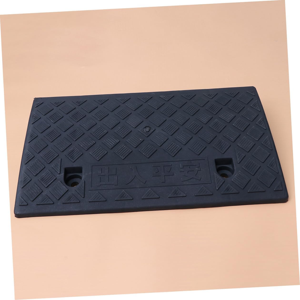 Rubber Triangle Ramp Pad 50x27x9cm Black Car Loading Ramp for Cars Scooters Motorcycles