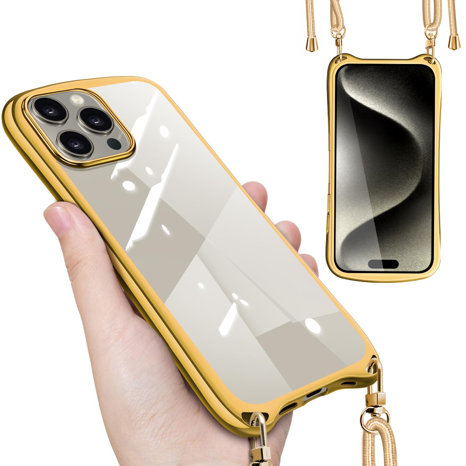 Amazon.co.jp: Yidahe iPhone 15 Pro 用 ケース ショルダー