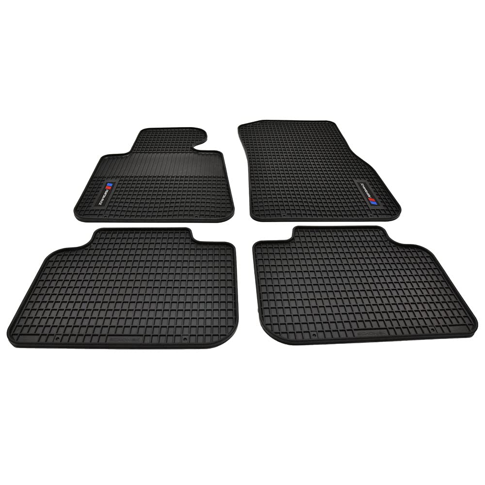 MP Logo Rubber Floor Mats For BMW 5 Series F11 Touring (2009-2017) – Black, Anti-Slip 3 thumbnail image