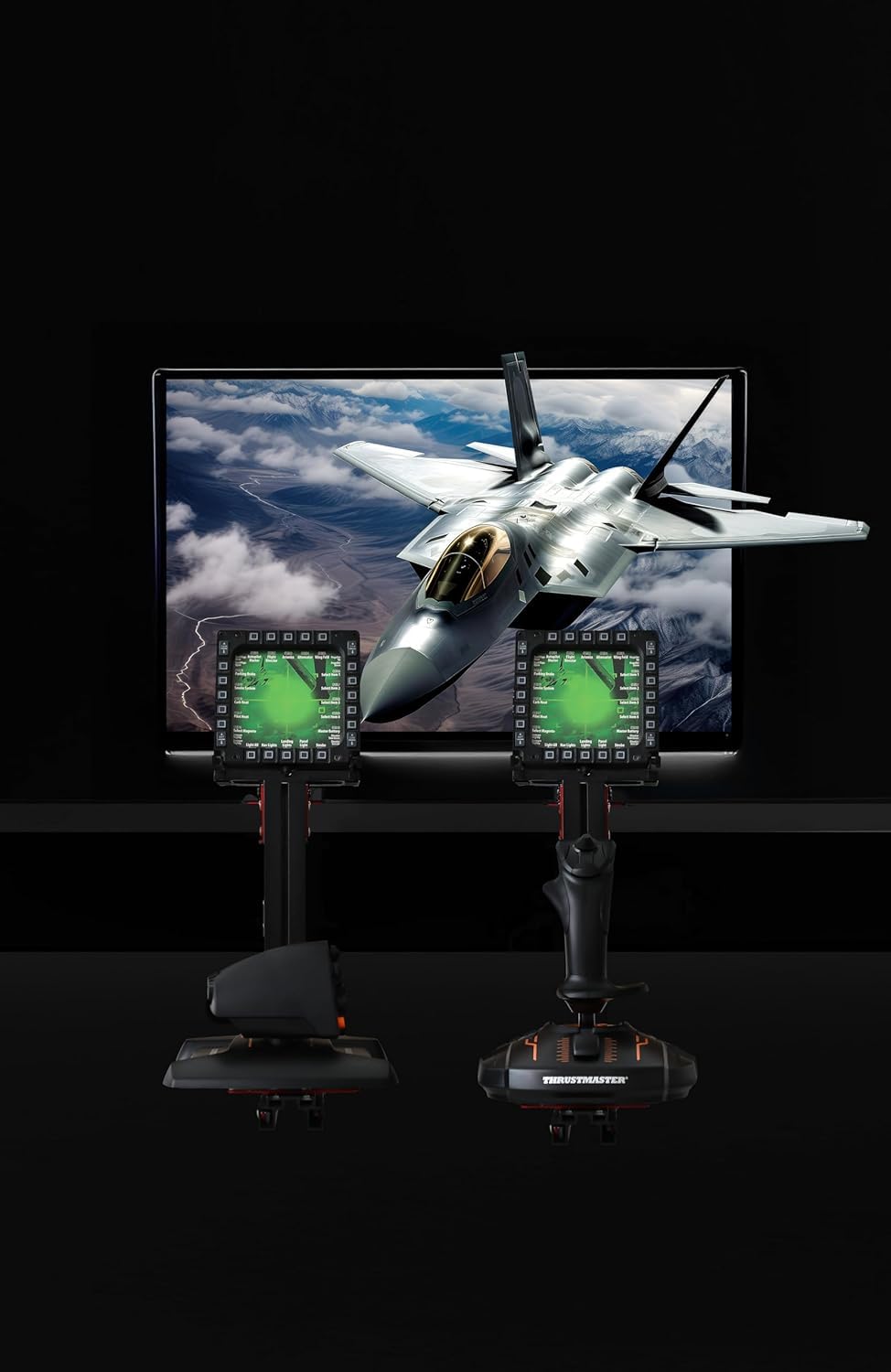J-Pein The Steel Soporte de Escritorio para Sistemas Joystick, acelerador y hotas. Soporta totalmente Casi Todos Los dispositivos de control de la Tarjeta SIM de vuelo. (No incluido)
