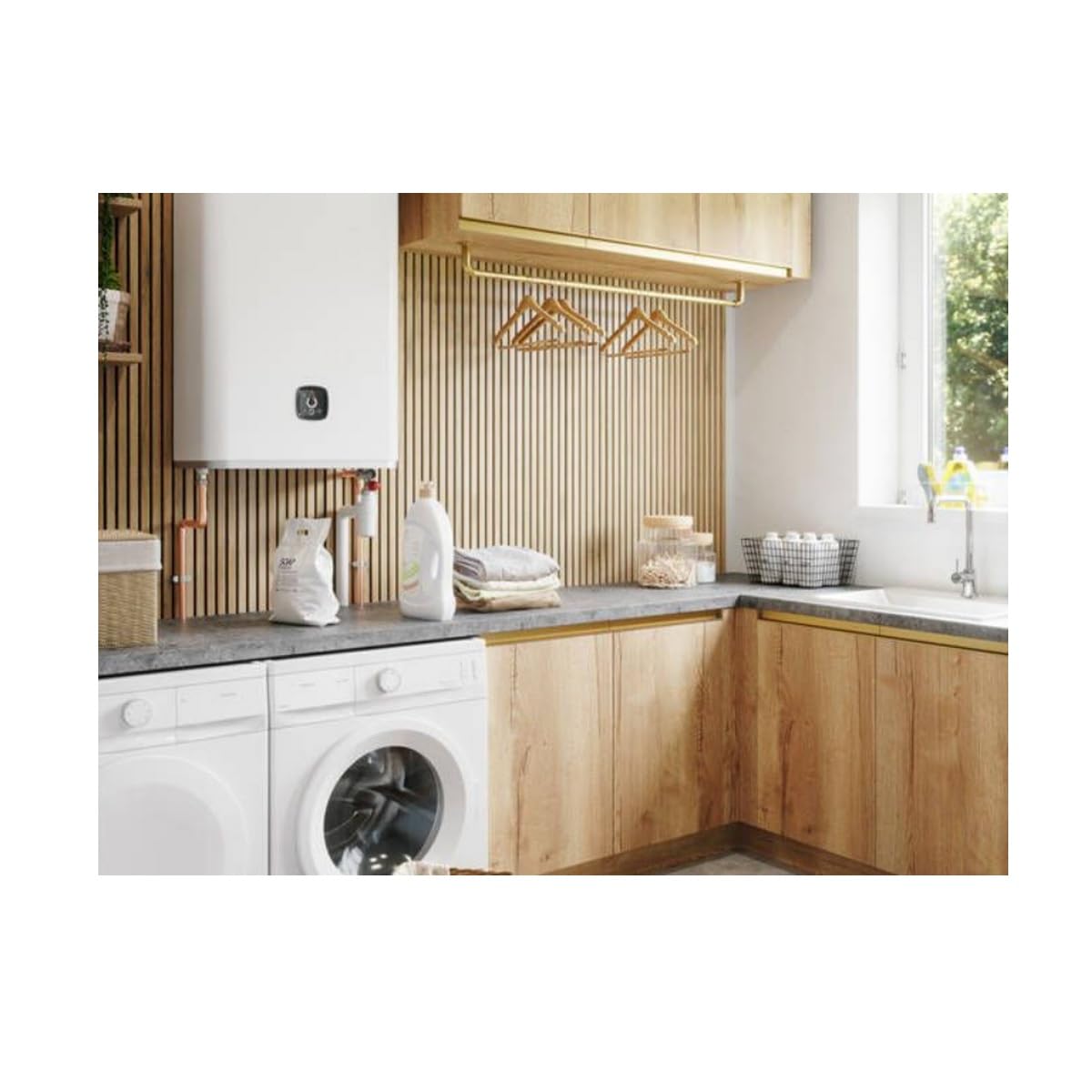 THERMOR - SCGA CGA30049 THERMOR, Eau Malicio 3 231070 80 litros, Tiempo de calentamiento: 3 h 32 Min. Voltaje: 230 Mono, Ancho x Profundidad x 490 mmx1300 mmx290 mm. Peso: 37,5 kg Ideal para 1 adulto