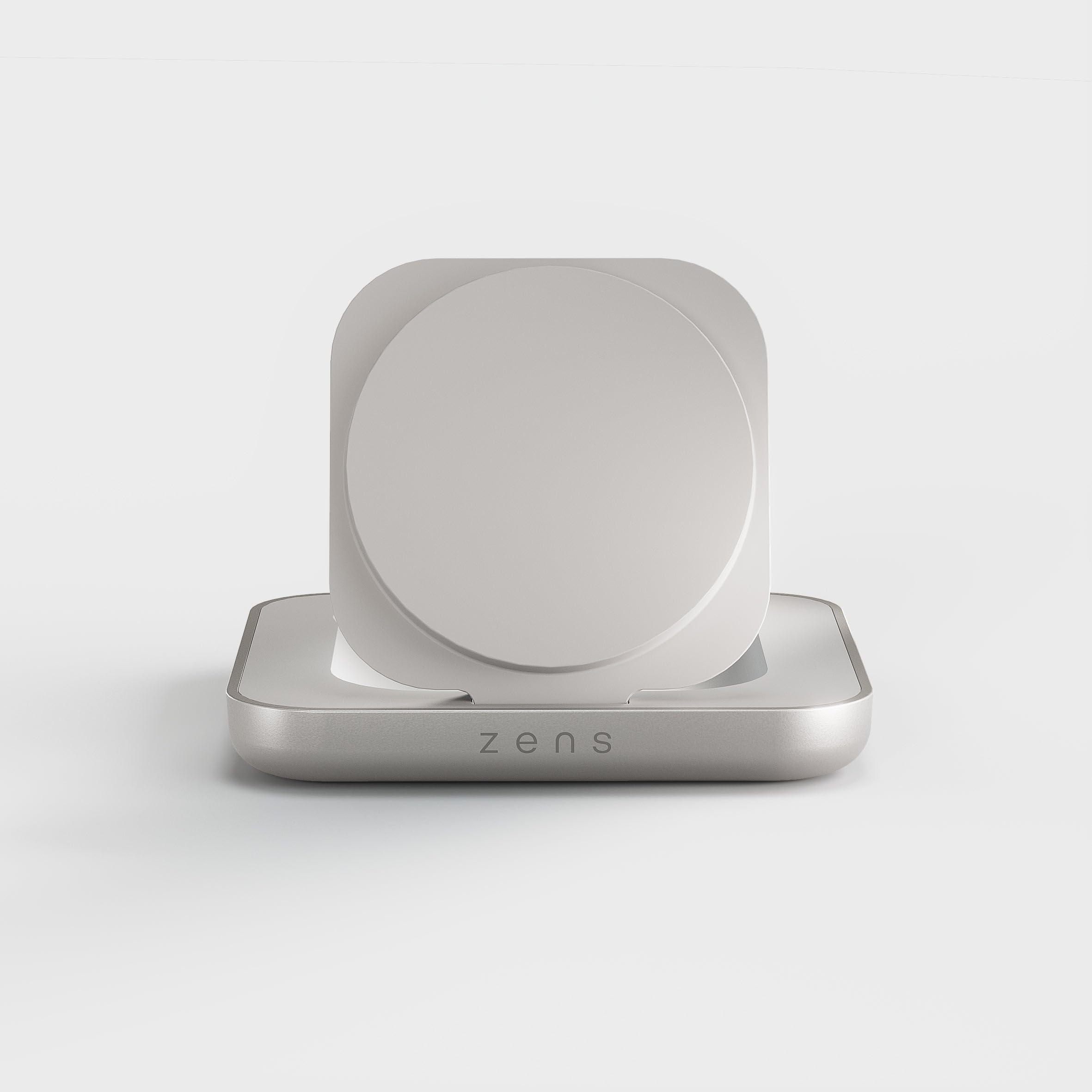 OtterBox Zens Magnetic Nightstand Wireless Charger (2026), MagSafe & Qi2 15W Wireless Charger per iPhone/AirPods, Adattatore da 20 W Incluso (EU/UK/US) Con Cavo da 1,5 m Integrato, Bianca