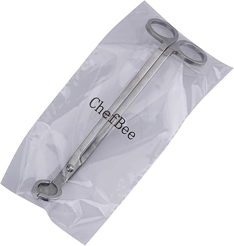 Miniatura 5 de CHEFBEE - Recortador de mechas para velas, cortador de mechas de acero inoxidable pulido, tijeras, llega a lo más profundo de las velas para cortar