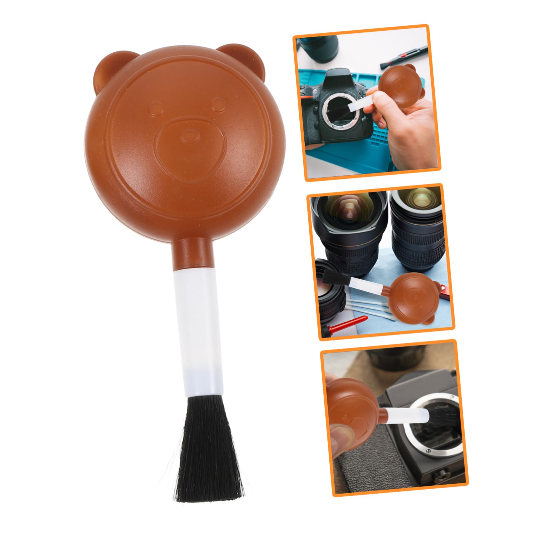 VILLFUL Crafted from Firm Plastic Rechargeable Air Duster Blower Pump for Camera Lens Cleaning