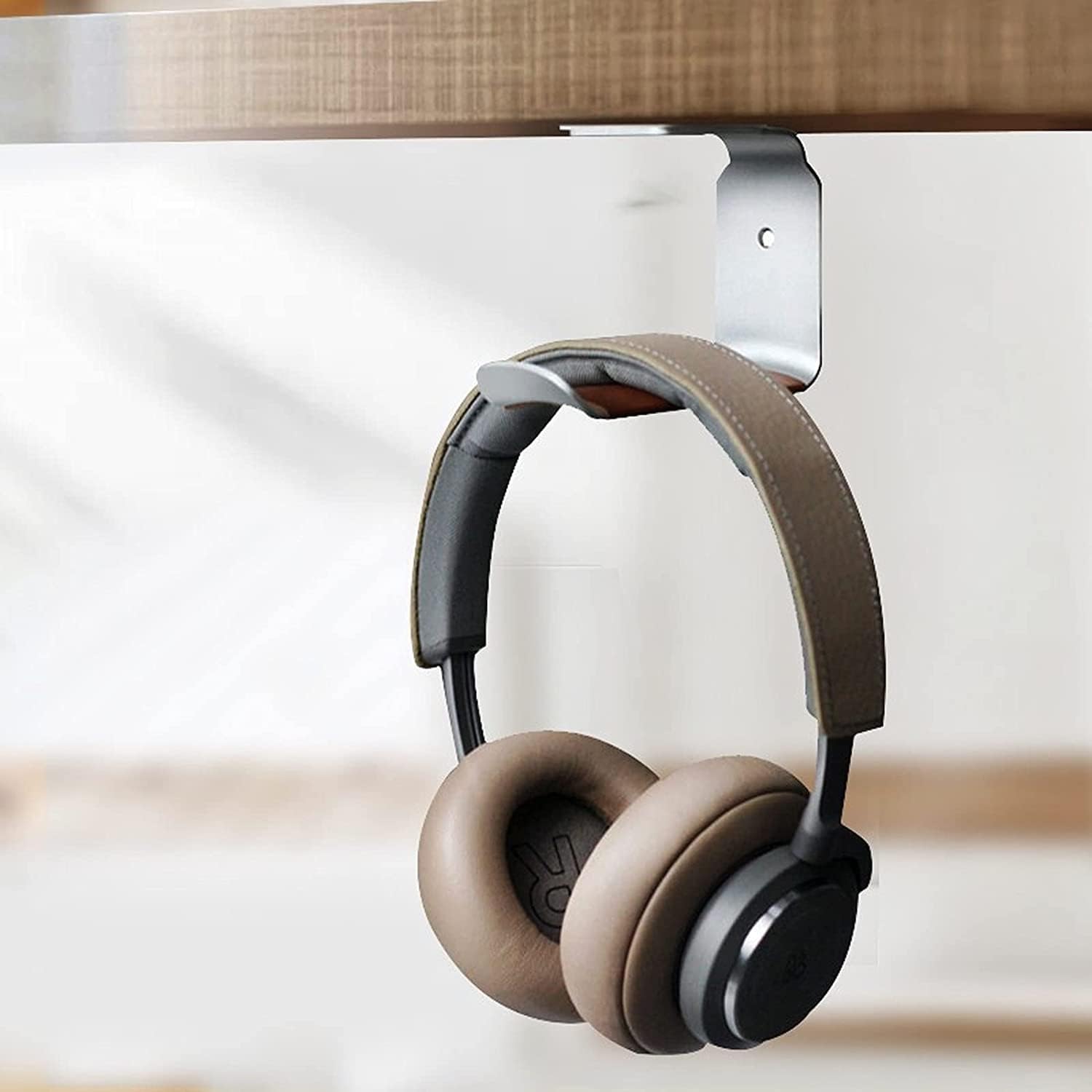 ヘッドセットスタンド ヘッドホンスタンド ヘッドセットホルダー ヘッドホンスタンドハンガー 壁取り付けヘッドホンフック 省スペース耐