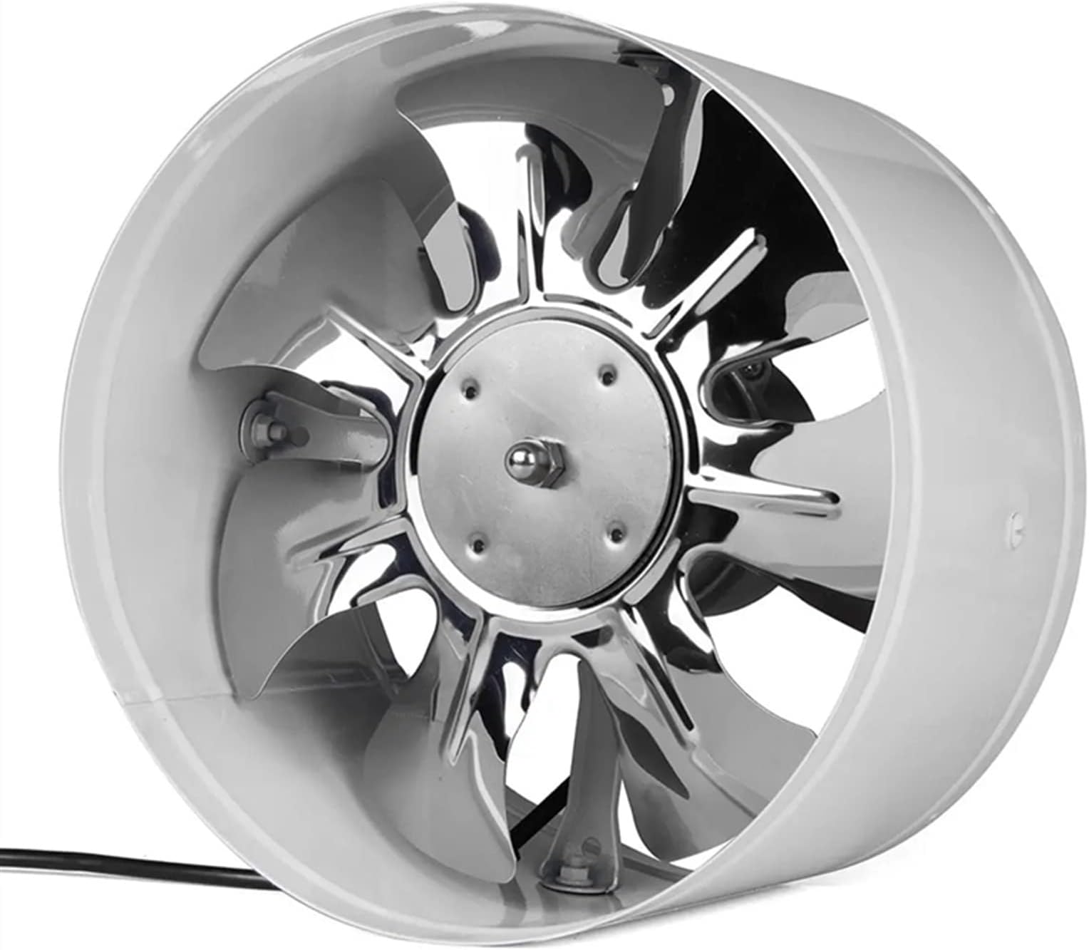 Ventilation Fan 4"/6"/7" Low Noise High Speed Inline Duct Bathroom Toilet Wall Ventilation Fan Booster Exhaust Blower Air Cooling Vent Access, White Ventilating Fan (7 inches