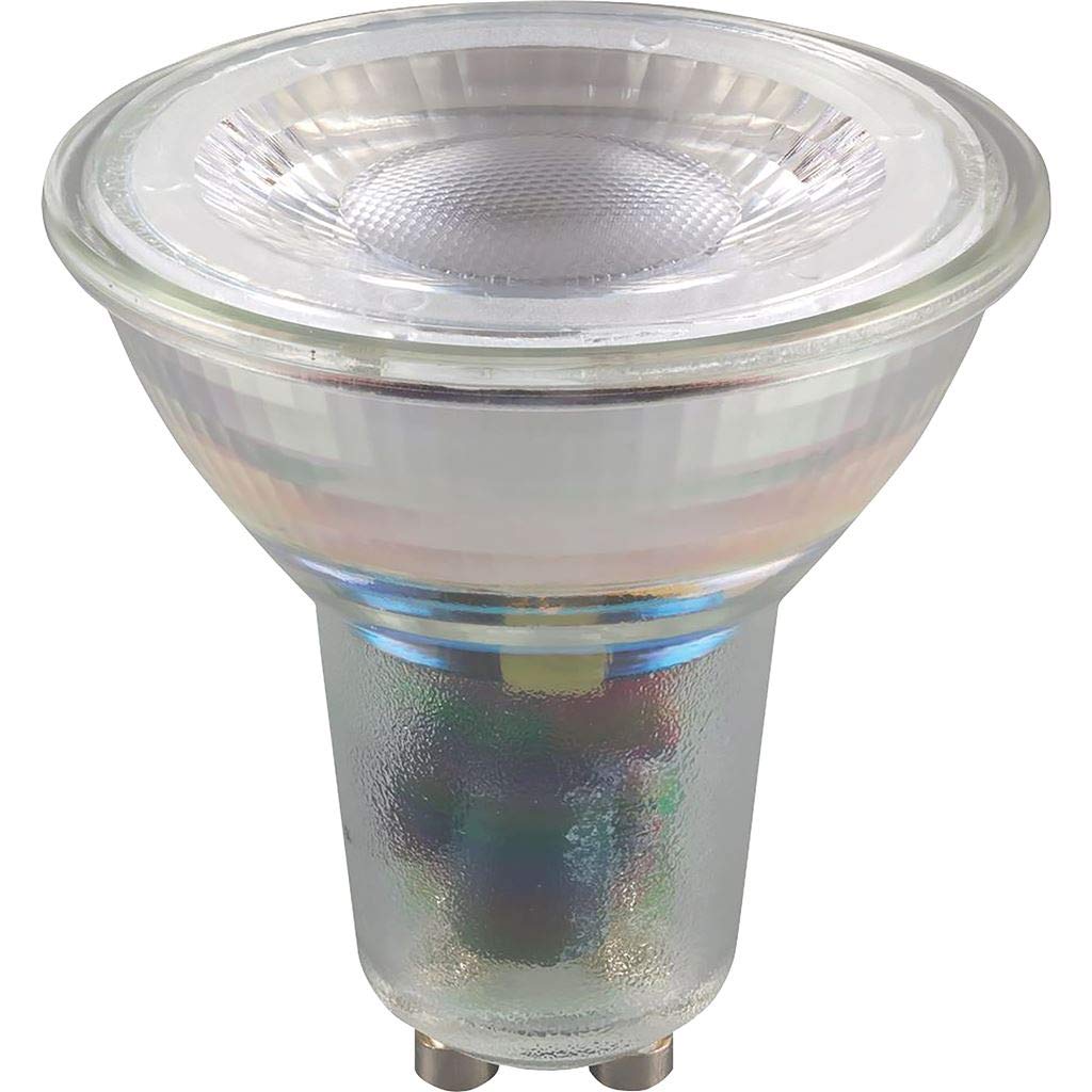Crompton Lamps Glass Dimmable Light Bulb, GU10, 360 lm, 5 Watts