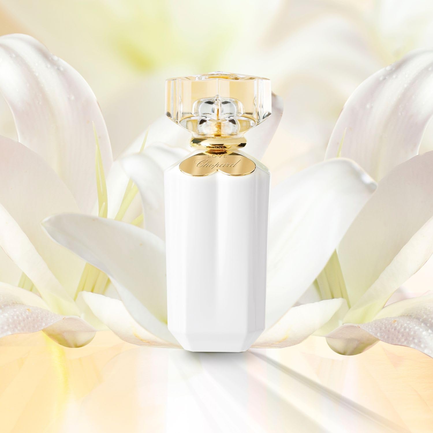 Chopard Sparkling Love 100 ml, woda perfumowana dla kobiet, kwiatowy, owocowy, perfumy z nutami mandarynki, jaśminu, Ylang-Ylang i cedru - butelka z białego szkła