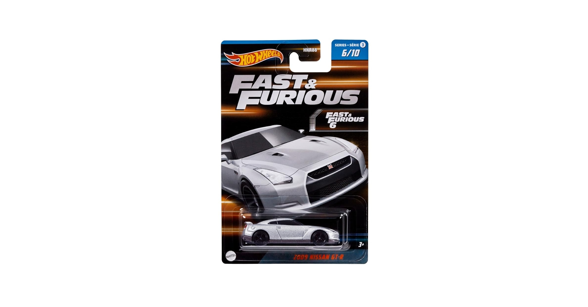 ホットウィール　2009 NISSAN GT-R Hot Wheels 2009-001 New Models 1 of 42 Nissan GT-R White 1