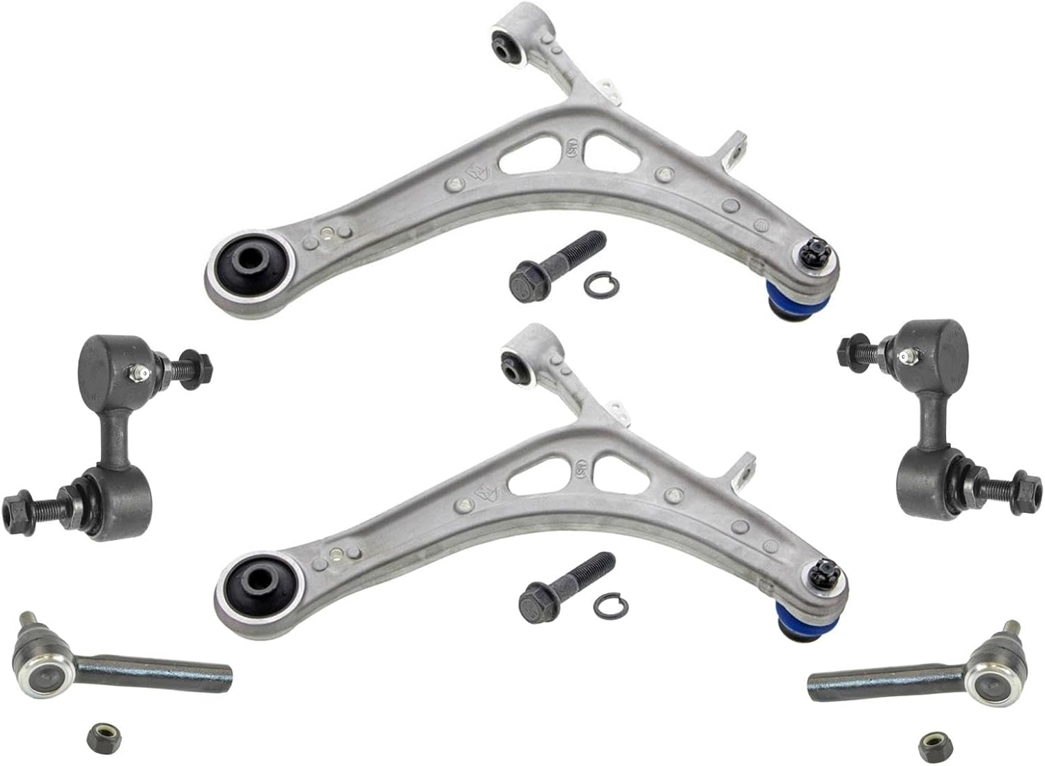 Front Aluminum Control Arms Tie Rod Links Replacement Parts For Subaru Outback 2005 2006 2007 2009
