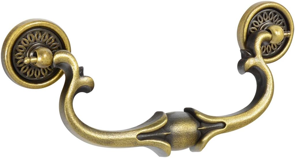 #525 CKP Brand Wilmont Collection Furniture Bail Pull, Antique Brass