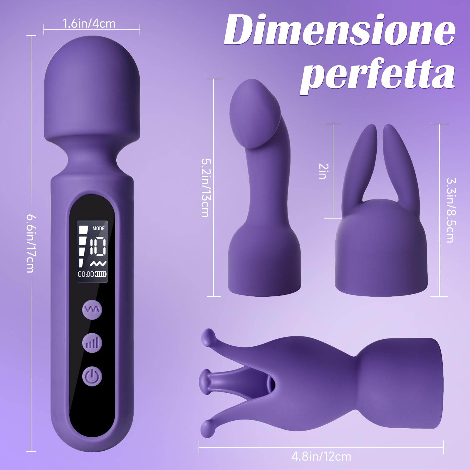 Vibratore Sexytoysys Coppia, Set Vibratori Sex Toys con 3 Accessori 10x4 Modalità, Vibratoreper Donna Professionale + Dildo Anale Sex Toy + Masturbatore Uomo, Vibratoriper Donne Sexytoysys Uomo