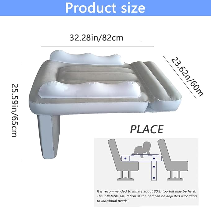 Cama Inflable para Niños Avión ESiiFuu 32x26x20 pulgadas miniatura 2