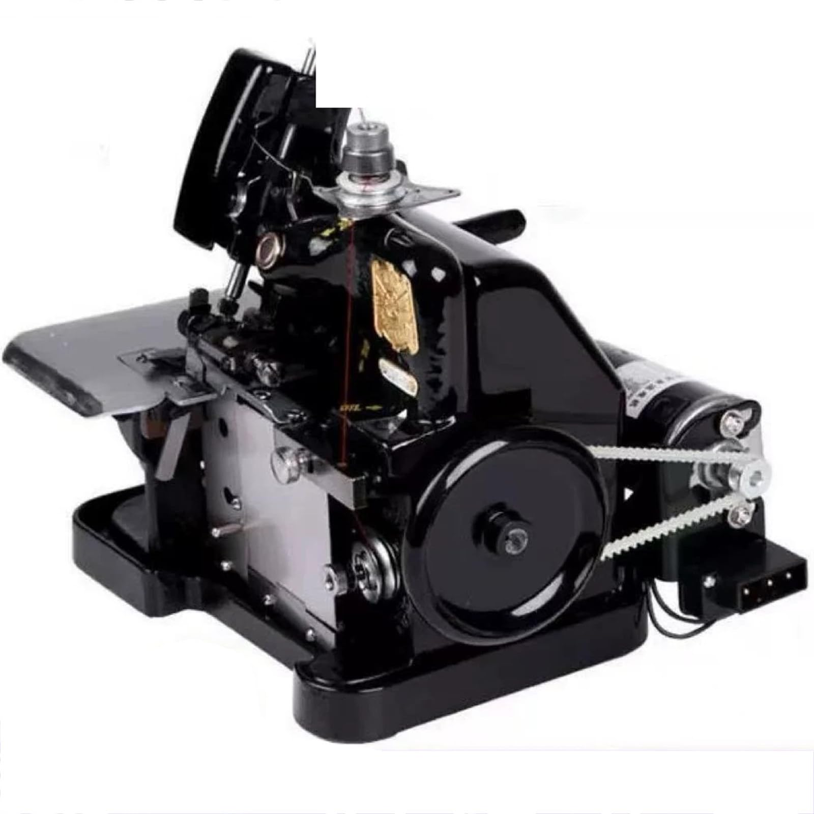 Macchine tagliacuci e overlock da 250 W, Macchine overlock Pesanti, 3000 Punti al Minuto, Alta velocità per la Finitura Professionale delle Cuciture Black
