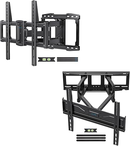 Soporte de pared para TV de movimiento completo para soportes de TV de 37 a 86 pulgadas de hasta 132 libras y soporte de pared para TV para la