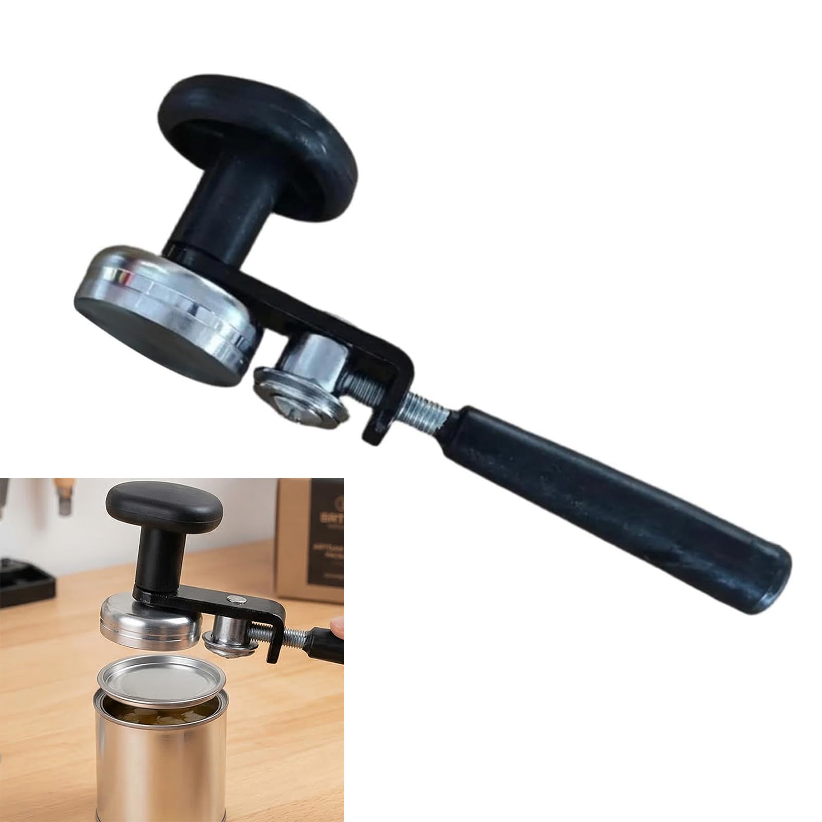 Sigillatore Manuale per lattine per Bevande Dispositivo per sigillare barattoli Vetro Manuale in Metallo Adatto a lattine Standard da 55 mm Ideale per Utensili da Cucina per Cucina e Pub