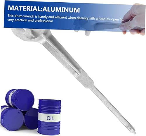 Miniatura 3 de Herramienta de abridor de barril de aluminio compatible con tambores deslizantes para apertura eficiente de barriles de agua y productos químicos