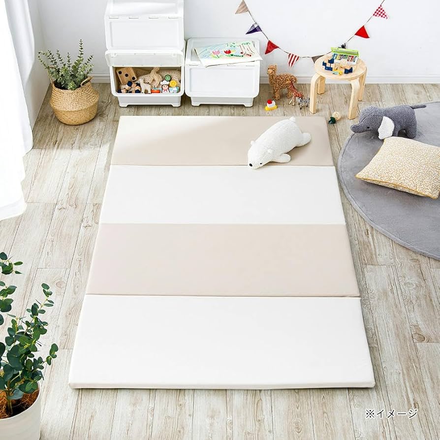 G 新品 クッションマット 120cm 折り畳み マット アイボリー 座布団 Amazon.co.jp: カインズ(CAINZ) 折りたたみクッションマット