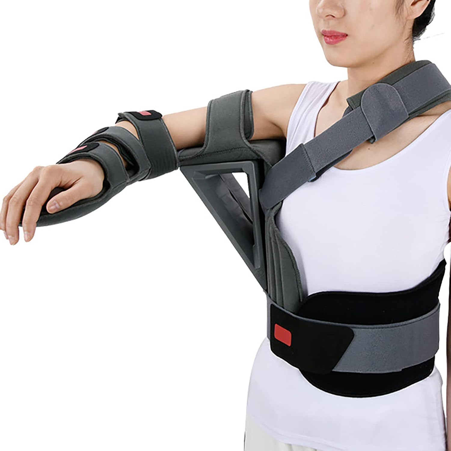 Adult Shoulder Abduction Orthosis Adjustable Humeral Fracture Fixation Bracket Shoulder Abduction Fixed Brace for Broken Fractured Arm Shoulder