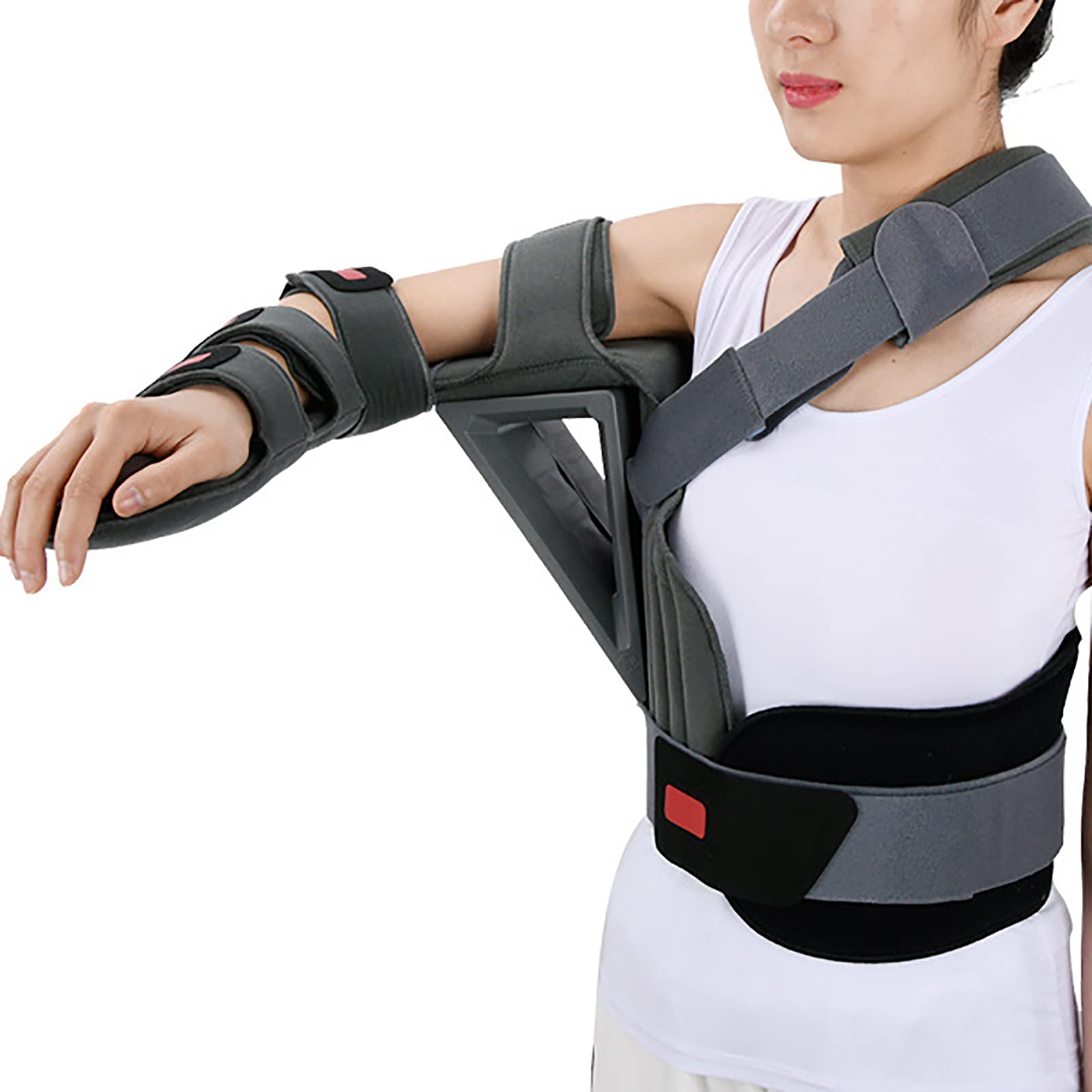 Adult Shoulder Abduction Orthosis Adjustable Humeral Fracture Fixation Bracket Shoulder Abduction Fixed Brace for Broken Fractured Arm Shoulder