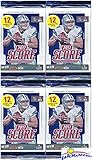 2017 Score NFL Football Collection of FOUR(4) Factory Sealed Packs with 48 Cards! Loaded with ROOKIES & INSERTS! Look for RCS & AUTOS of Patrick Mahomes, Deshaun Watson, Mitch Trubisky & More! WOWZZER