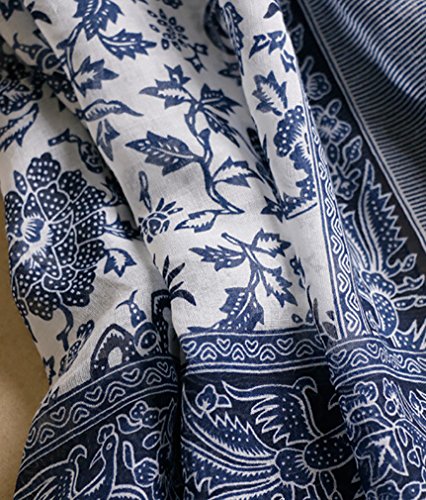 MEILING® Women's Lightweight Scarves Print Wraps Sarongs Cover Up Cotton Tassel Fringe Scarf Shawl3