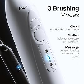 Aquasonic Duo - Dual Handle Ultra Whitening 40,000 VPM Wireless Charging Electric ToothBrushes - 3 Modes with Smart Timers - 10 Dupont Brush Heads & 2 Travel Cases Included