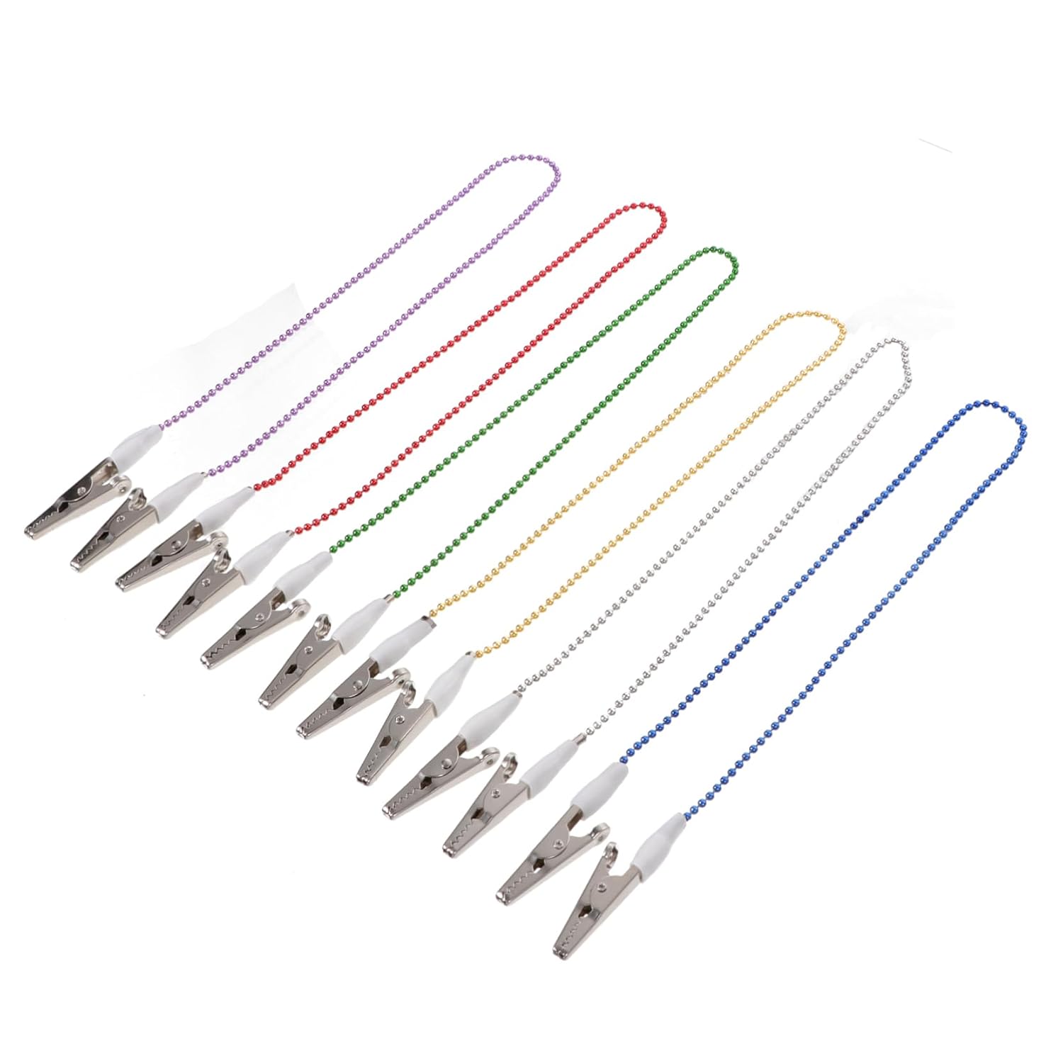 6pcs Flexible Bib Clip Holder Napkin Clip for Adults and Versatile and Portable for Use and Dining
