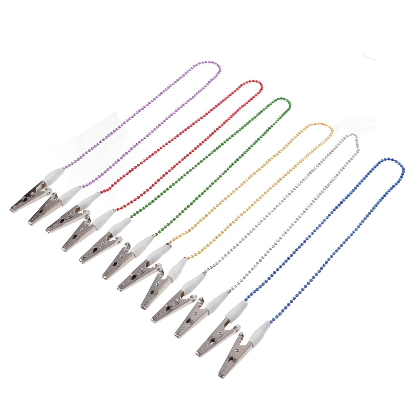 6pcs Flexible Bib Clip Holder Napkin Clip for Adults and Versatile and Portable for Use and Dining