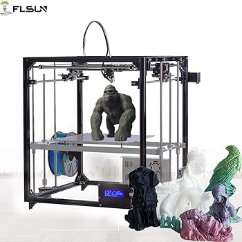 Amazon Com 3d Printer Diy Kit Auto Leveling Cube Full Metal Square Large Printing Size 260x260x350 With Heated Bed Office Products