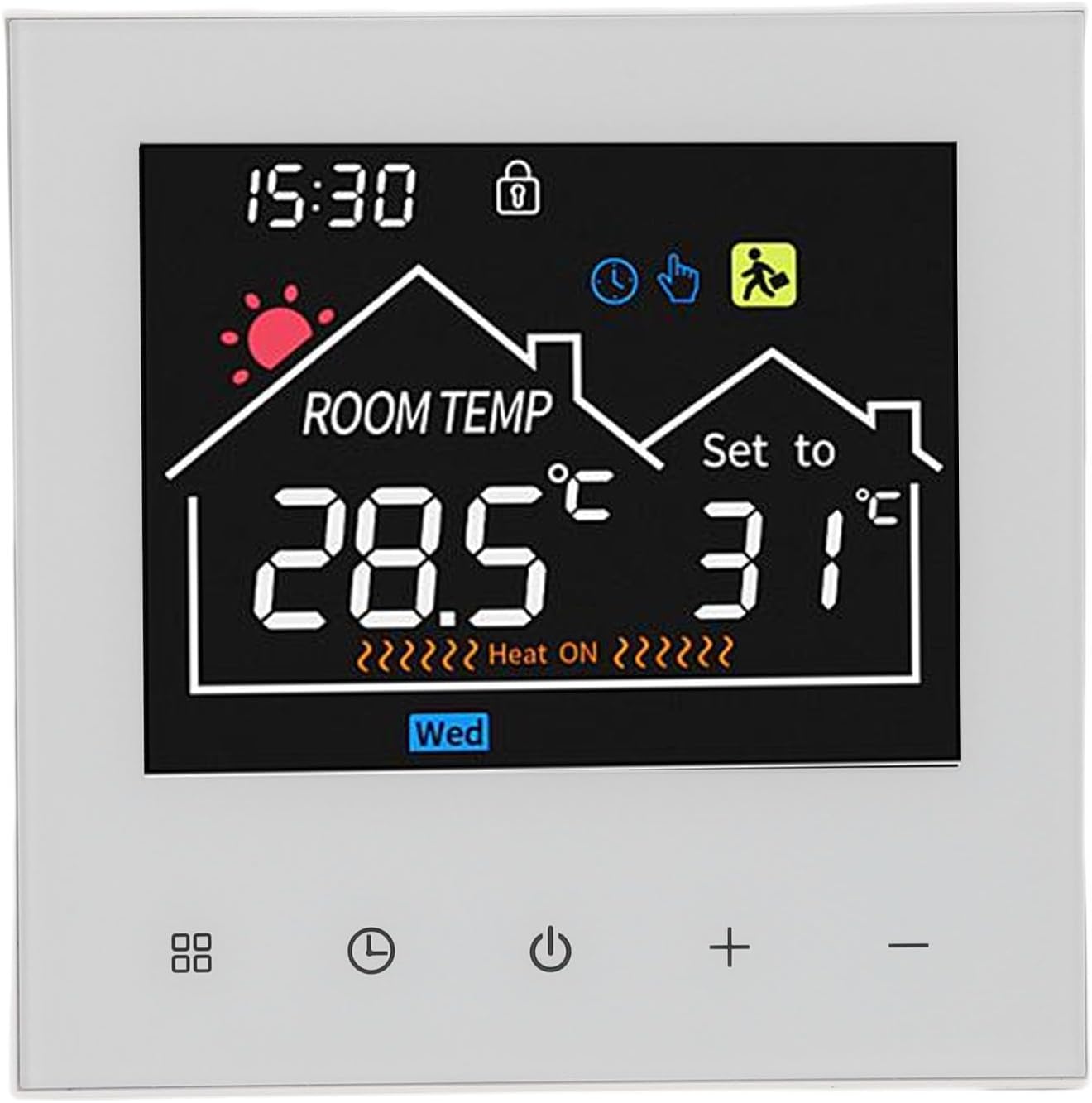 Marhynchus Smart Thermostat WiFi Enabled Programmable Temperature Control for Electric Heating Gas Boiler Save Energy (WiFi Model, Voice Control, for Tuya) Marhynchus Smart Thermostat WiFi Enabled Programmable Temperature Control for Electric Heating Gas Boiler Save Energy (WiFi Model, Voice Control, for Tuya)