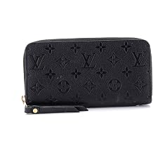 Pre-Loved Zippy Wallet Monogram Empreinte Leather, Black