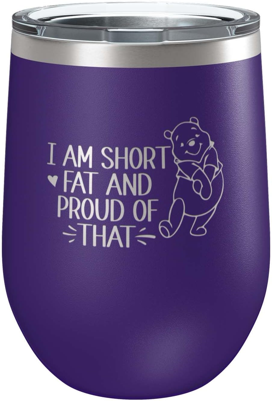 Custom Disney-Inspired Stainless Steel Wine Tumbler with Lid 12oz, 15oz or 20oz | Vacuum Insulated Mug | Mickey/Minnie Fan | Birthday | Christmas | Personalized Gifts (12oz, Purple)