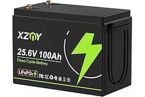 24V 100Ah Battery | 5000+ Cycle LiFePO4 Battery for RV/Marine