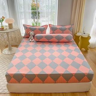 Lila Lakan King Size Blomstertryckt Sängöverdrag Dubbelstorlek couvre lit Queen Lakan 180x200 (inget örngott), 6,150x200x25cm Queen
