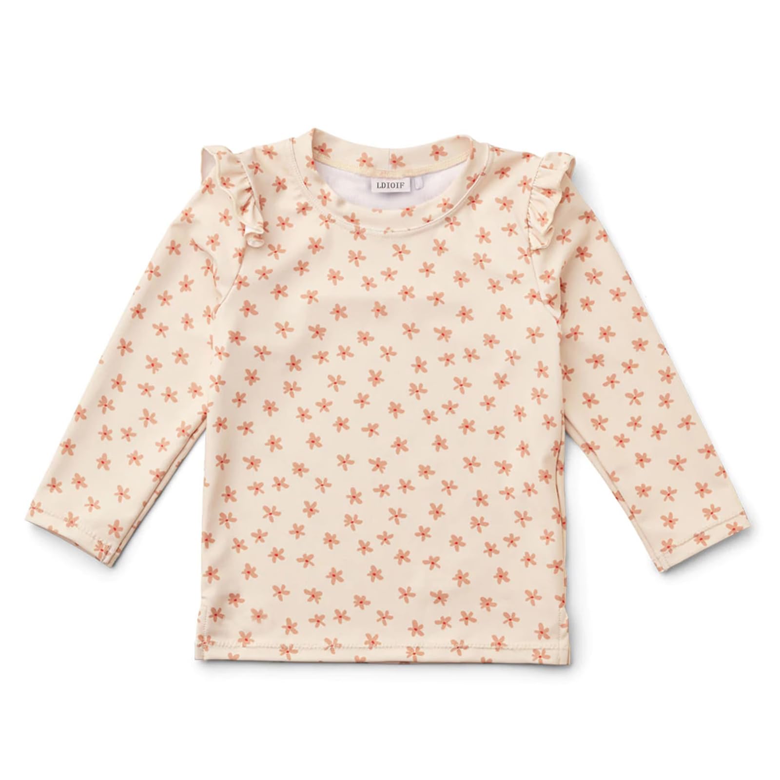 Girls and Boys Long Sleeve Rash Guard Shirt Neutral Swim Shirts