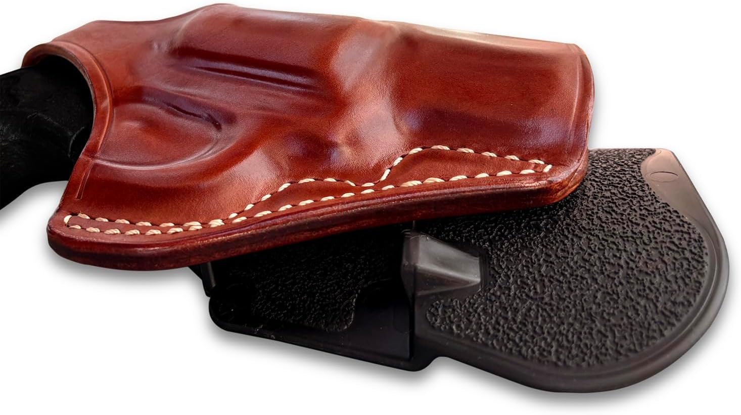 Masc Thumb Break Leather Paddle Holster, Fits K6S 357 Magnum DA/SA 2" Barrel, Right Hand Draw, Brown Color #1405#