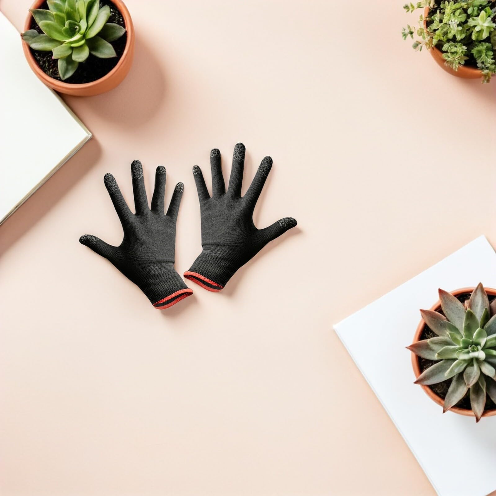 Hemobllo Guantes Para Juegos De Pantalla TáCtil Para TeléFono MóVil Guantes De Escalada Antideslizantes Y Transpirables Para Actividades Al Aire Libre Ajuste EláStico CóModo