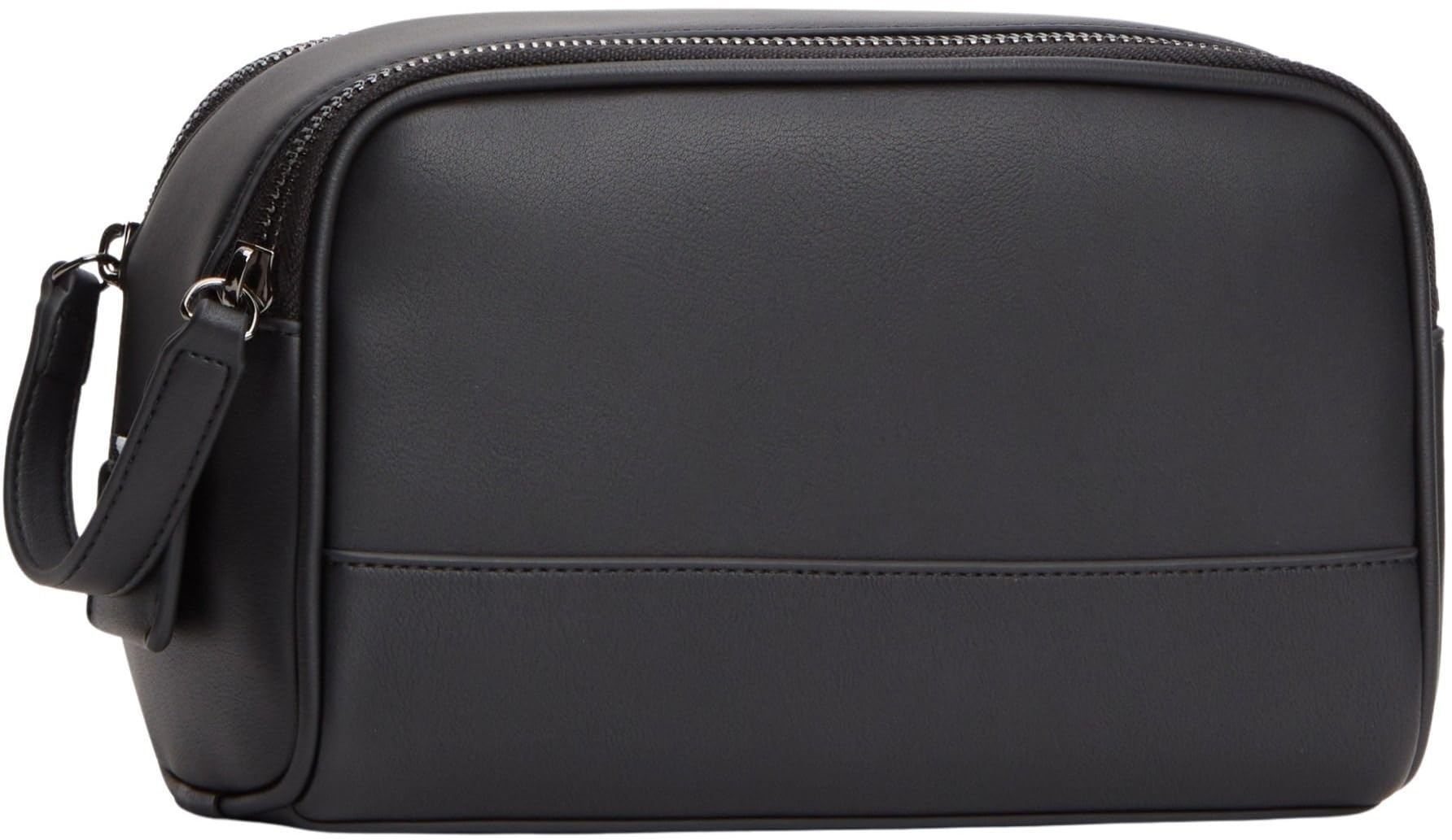 Tommy Hilfiger Uomo Beauty Case Woven con Logo, Nero (Black), Taglia Unica