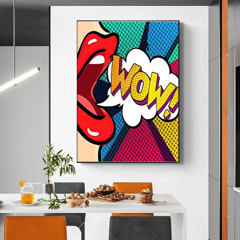 Amazon.co.jp: カラフルなロイ・リキテンスタインポスター抽象ウォール