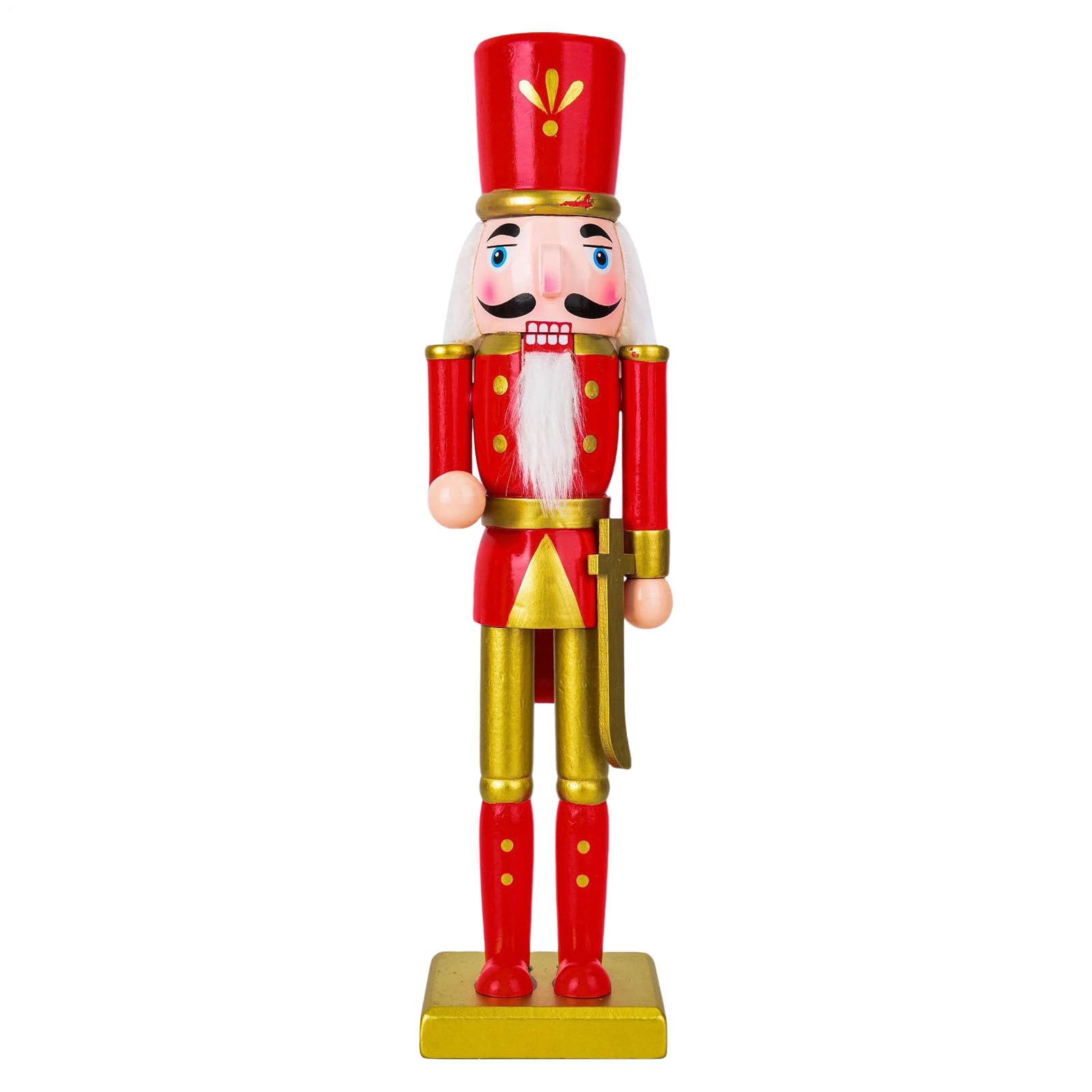 Figurines de Casse-Noisettes Traditionnelles en Bois : Cadeau Idéal pour Décorer le Salon