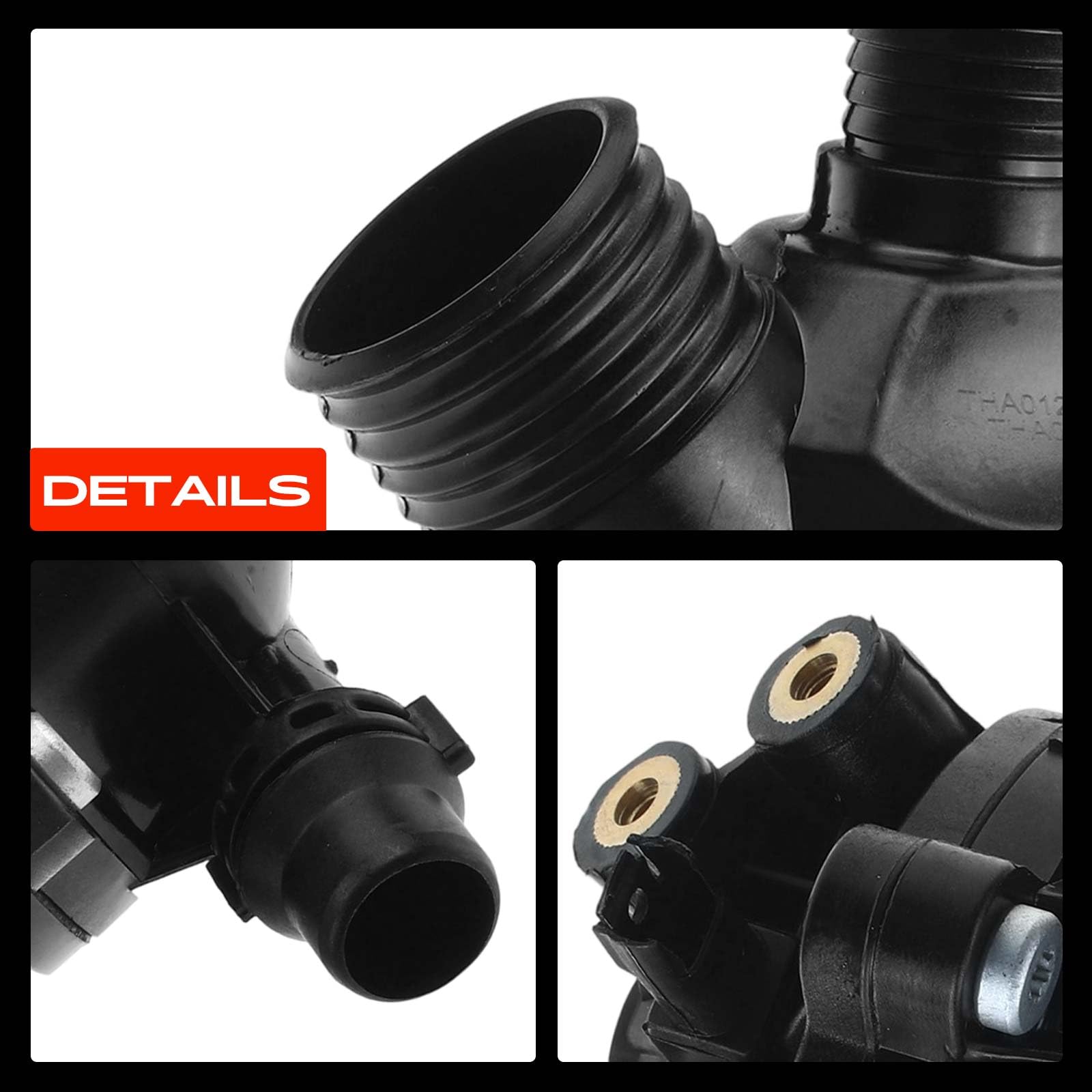 Frankberg Termostato del liquido di raffreddamento 11537549476 | Compatibile con: Serie 6 Cabrio E64, Serie 1 Cabrio E88, Z4 R.o.a.d.s.t.e.r E89, Serie 3 Touring E91, X1 E84