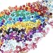 LITMIND 1.1LB Assorted Colors Irregular Crystal Glass Mosaic Tiles - Perfect for Art Crafts, Mosaic Making Projects, Home Decor, and More