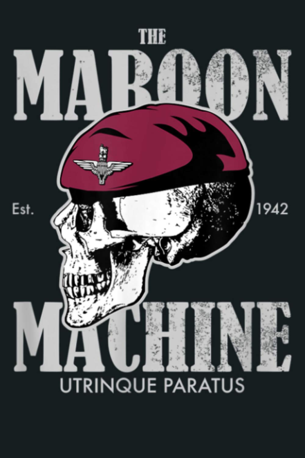 The Maroon Machine Parachute Regiment Distressed: Notebook Planner - 6x9 inch Daily Planner Journal, To Do List Notebook, Daily Organizer, 114 Pages