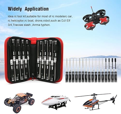 Miniatura 4 de Kit de destornilladores hexagonales Allen - Juego de herramientas de helicóptero Traxxas de coche RC 16pcs
