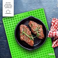 Collory Backmatte Hundekekse für MINI HALBKUGEL (1cm Ø) Leckerlis, Silikon Backform, Backunterlage für Backblech, Diätmatte, Hitzebeständig, Lebensmittelecht & Bpa-frei – Ansicht 9